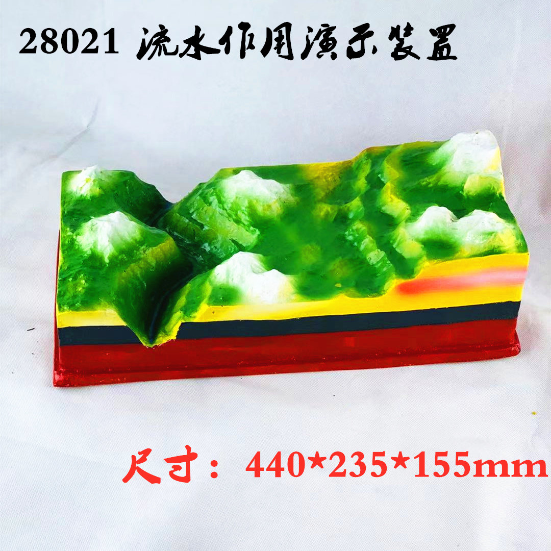 28021流水作用演示装置 小学中学自然地理地貌实验器材 教学仪器