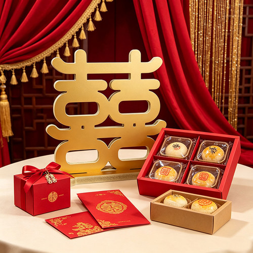 喜字订婚宴结婚宴立体喜字摆件