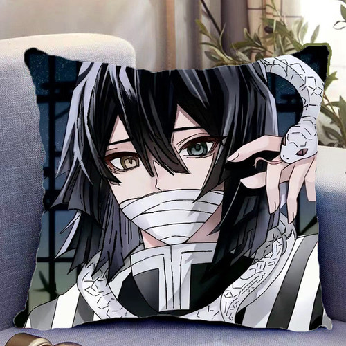 鬼灭之刃周边伊黑小芭内双面抱枕