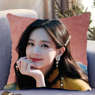 李一桐周边双面抱枕人物照片同款靠枕靠垫带枕芯枕头套礼物可定制