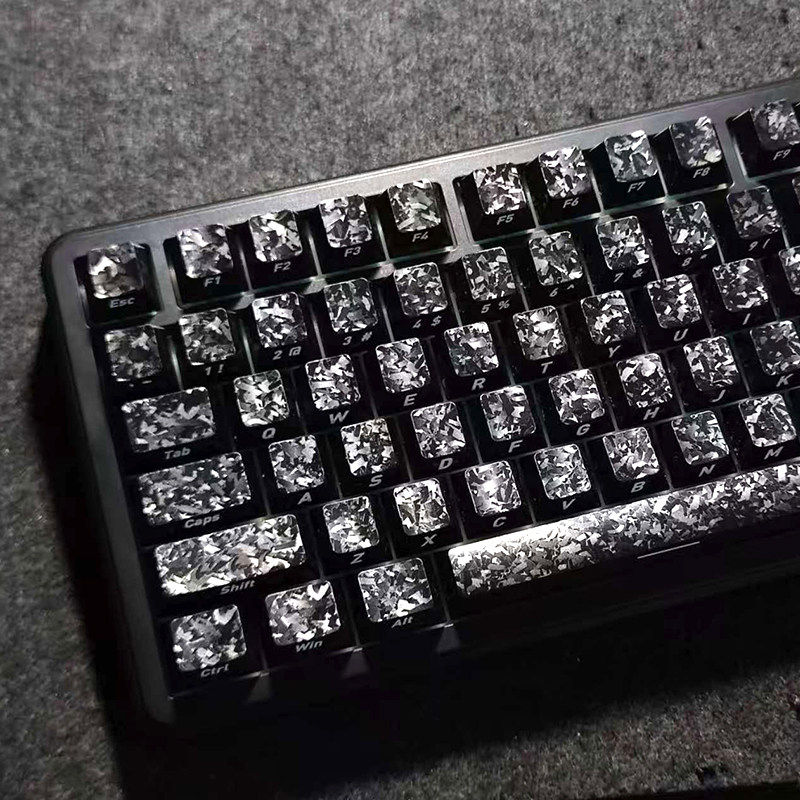 碳纤维纹键帽锻碳纹理侧刻透光冰碳原厂磁轴机械键盘帽wooting,电脑硬件/显示器/电脑周边,键帽,淘宝优惠券,粉丝福利购,淘宝优惠卷
