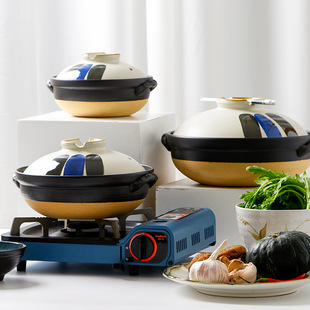 欧兰摩尔日式土锅创意焖锅粗陶耐温明火砂锅汤锅煲仔饭焖饭锅浅锅