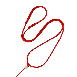 手工和田玉吊坠挂绳玉石平安扣编绳红绳子挂脖玉佩编织项链绳女男