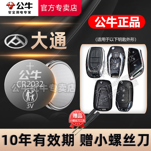 上汽大通G20G50V80车钥匙电池