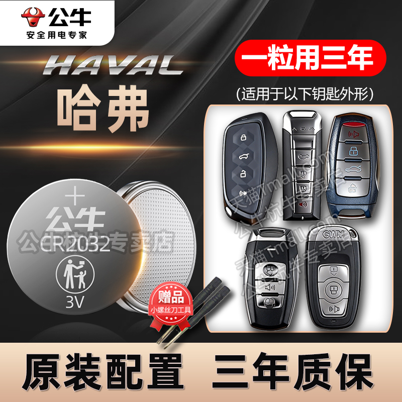 长城哈弗汽车专用钥匙电池