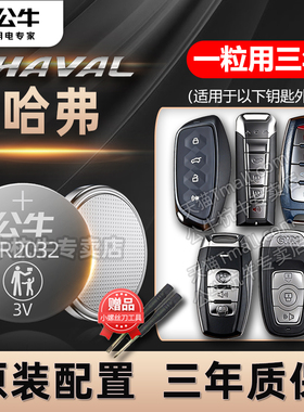 适用长城哈弗h6二代大狗M6猛龙H5枭龙h2s哈佛H4初恋F5赤兔F7神兽H9长城炮风骏5 7汽车遥控器钥匙电池纽扣电子