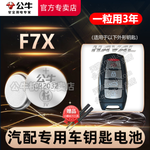 21年哈佛HAVAL 适用于 长城哈弗F7X汽车钥匙电池CR2032原厂专用遥控器纽扣电子19款