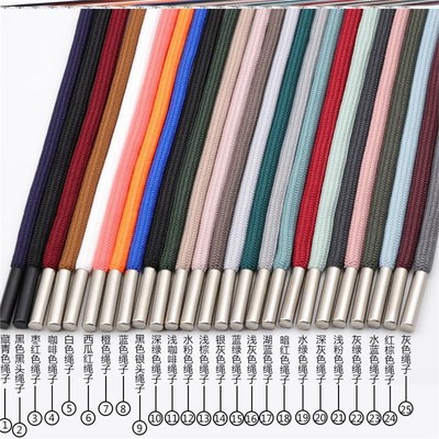 卫衣绳子带金属扣裤带绳头卡扣帽绳衣服带子装饰抽绳配件结实耐。