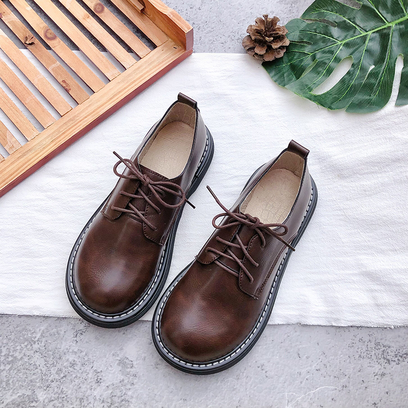 森女文艺休闲鞋厚底增高春季新款