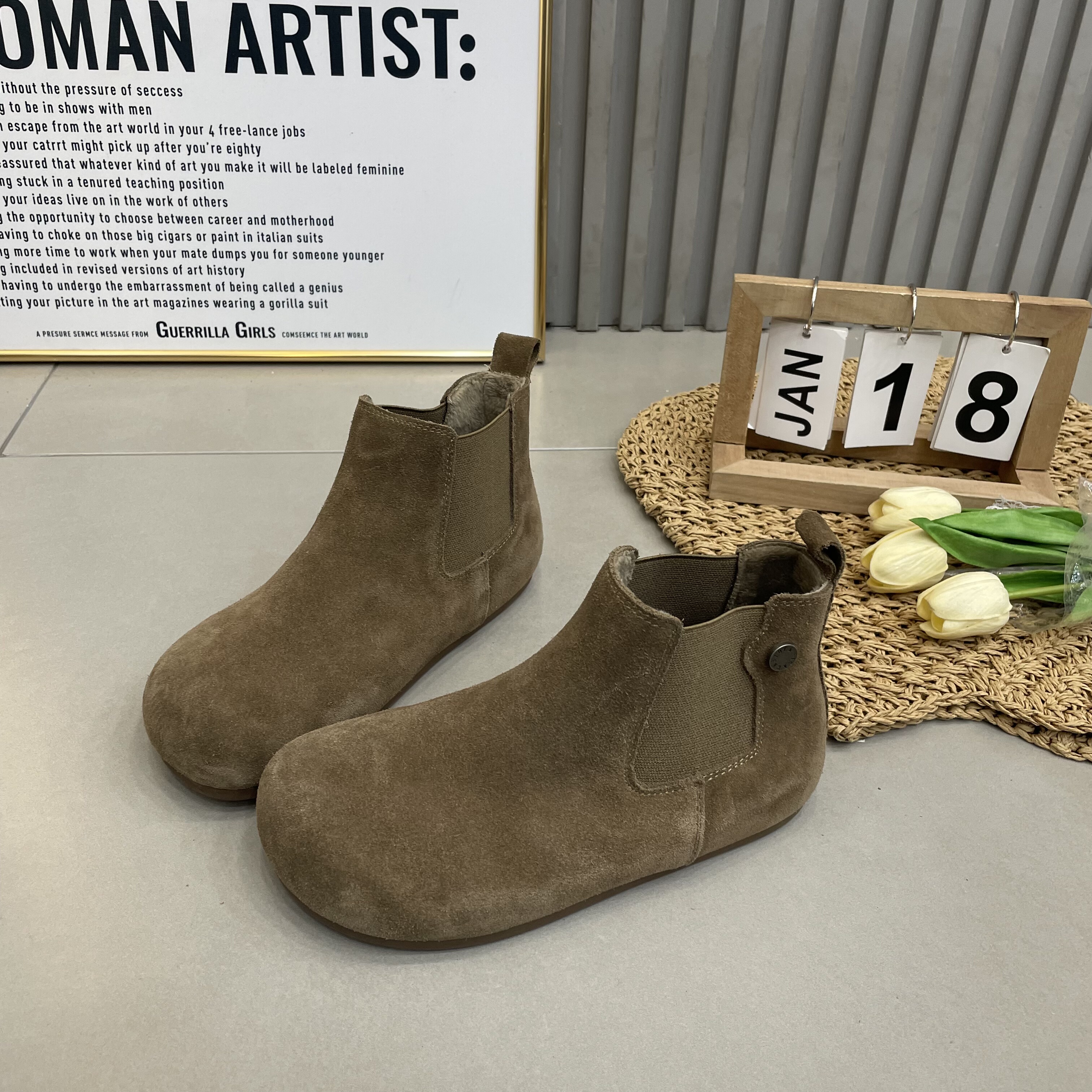 TTRR真皮马丁靴女2025新款