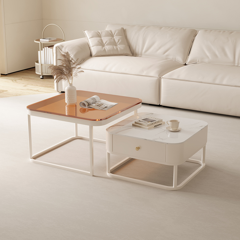 雅纳索奶油风组合茶几