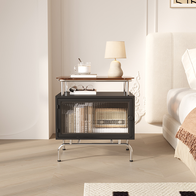 雅纳索高级感铁艺床头柜