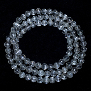 天然冰透锂辉石三圈手链紫色猫眼水晶手串薰衣草送礼物佛珠饰品女