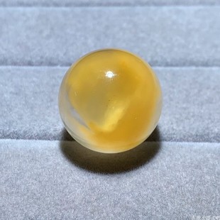 天然黄兔毛球水晶单球彩发晶一物一图发晶珠宝饰品礼物男女民族风