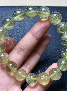 天然利比亚雪花陨石手链礼物情侣