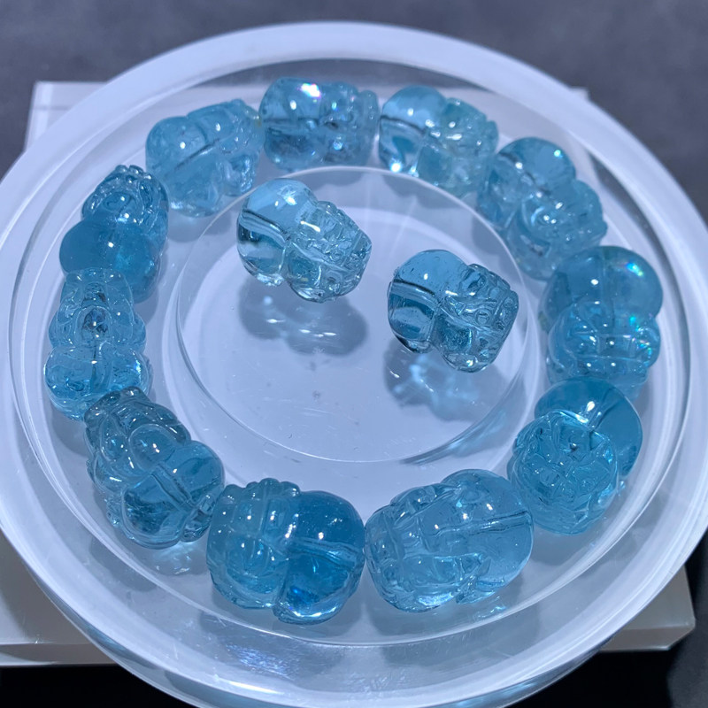 天然托帕石貔貅雕刻配件冰透碎冰随形尼泊尔伦敦蓝水晶情侣礼物女,饰品/流行首饰/时尚饰品新,手链,淘宝优惠券,粉丝福利购,淘宝优惠卷