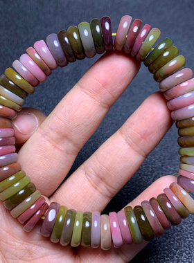 天然盐源玛瑙盘珠手链饰品情侣款