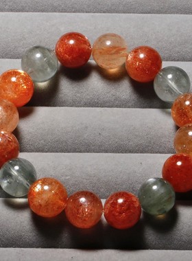 天然阿鲁沙长石手链水晶饰品手链