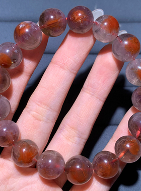 天然极光23荆棘玫瑰水晶手链饰品