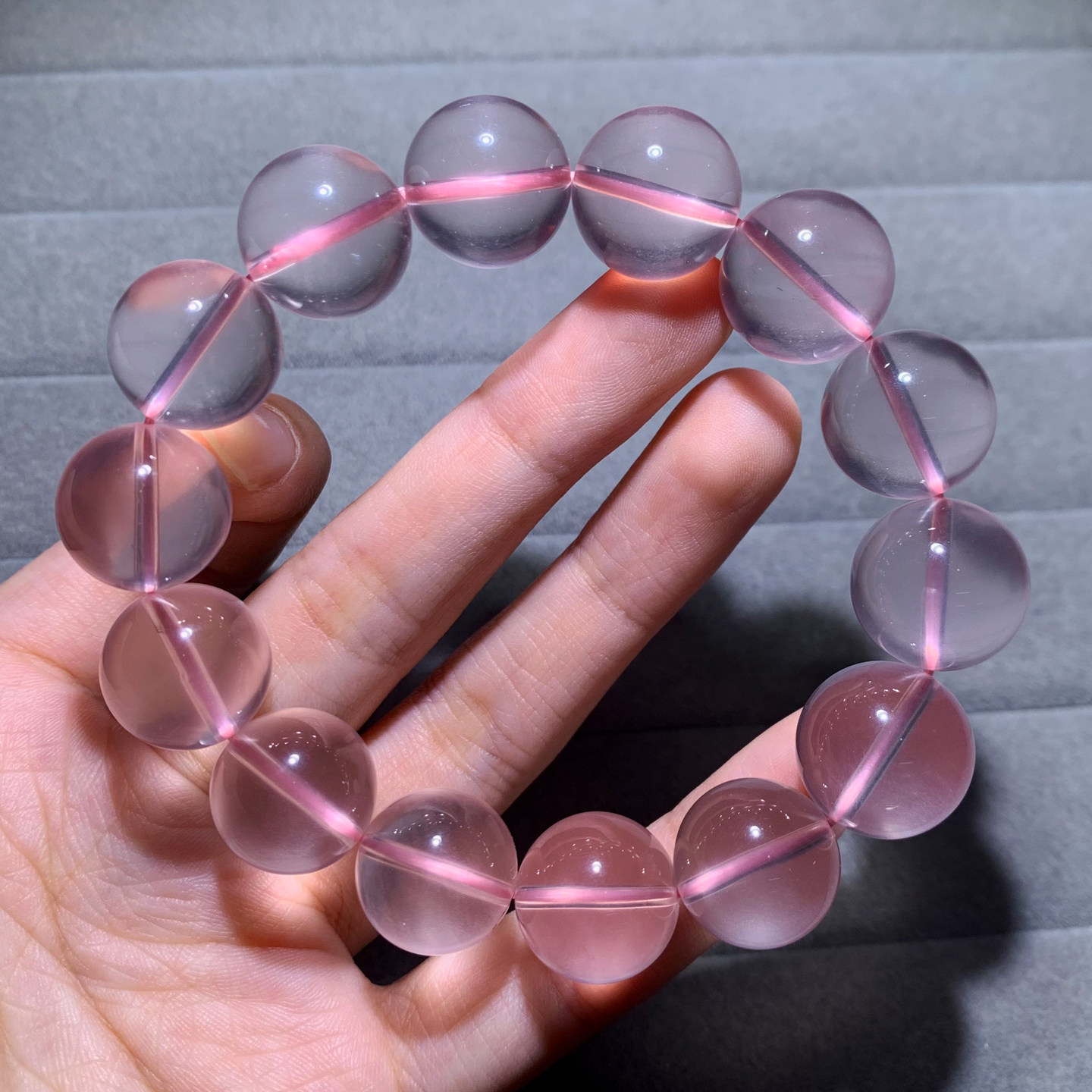 天然奶油体果冻粉晶手链饰品礼物