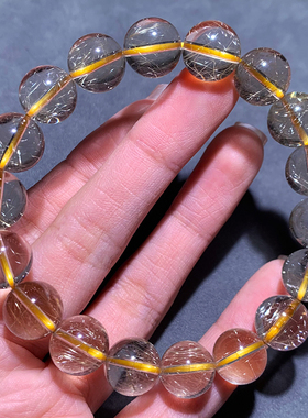 天然透体维纳斯发晶手链水晶送礼