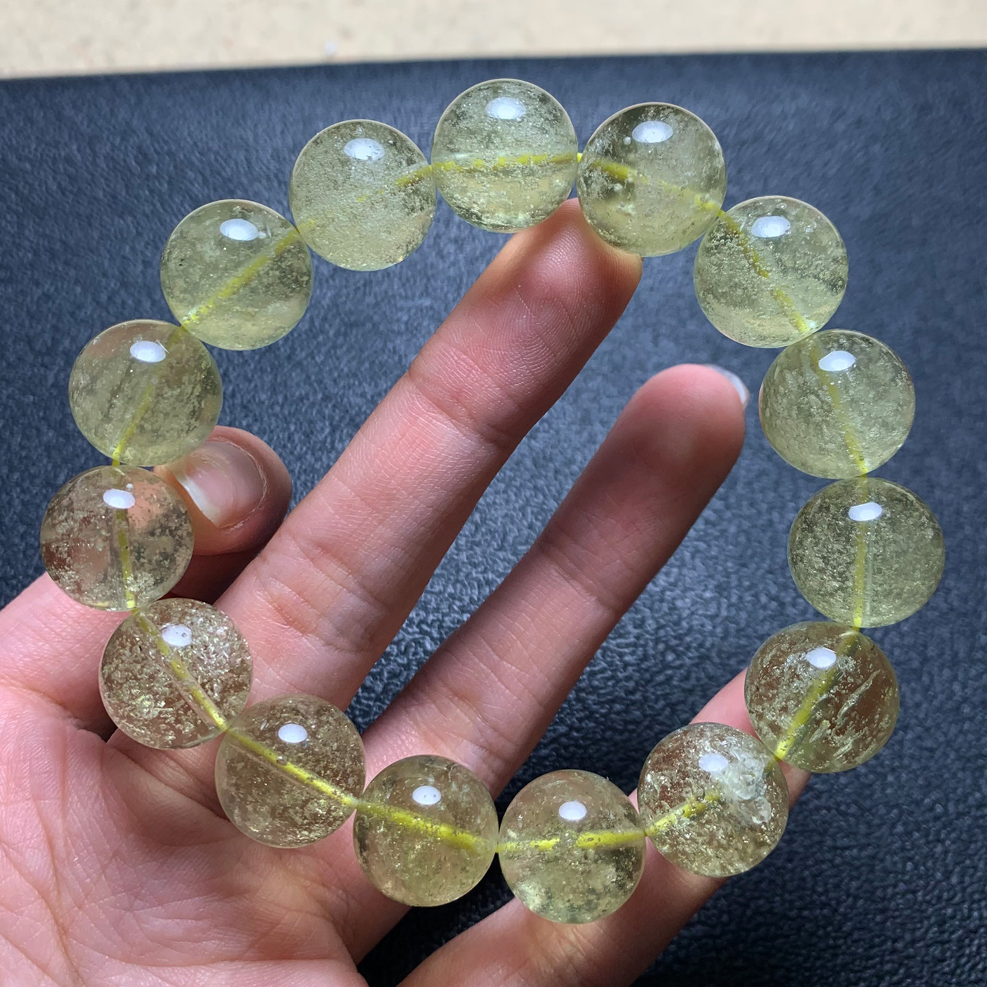天然利比亚黄金陨石手链礼物男女