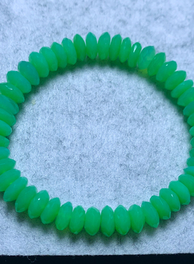 天然澳洲玉切角刻面盘珠手链玉髓