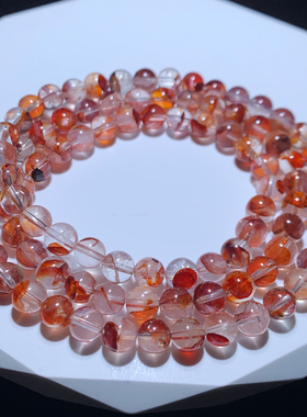 天然巴西胶花三圈手链水晶饰品女