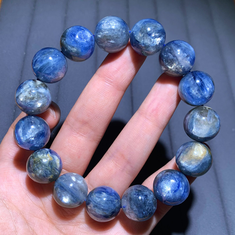 天然共生岛屿蓝晶石水晶手链礼物