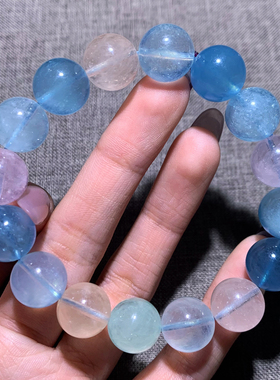 天然冰种摩根石手链饰品礼物情侣