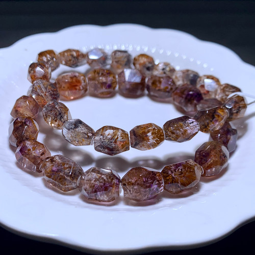 天然极光随形手链金钛Auralite23