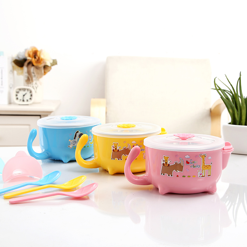 注水保温碗不锈钢吃饭勺子