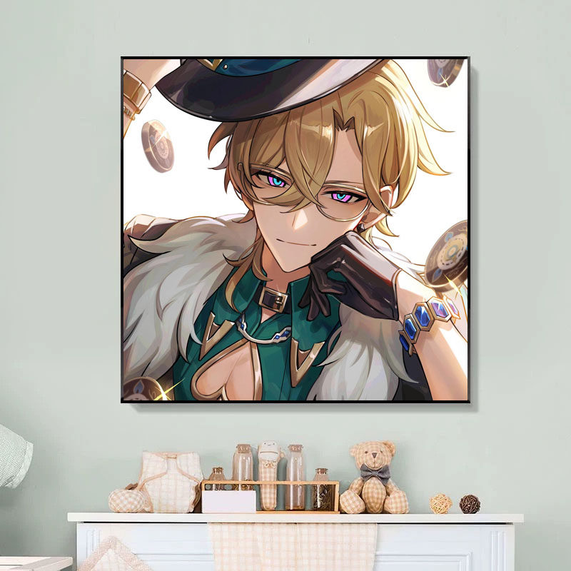 崩坏星穹铁道砂金数字油画游戏人物填色涂色填充油画装饰画定制