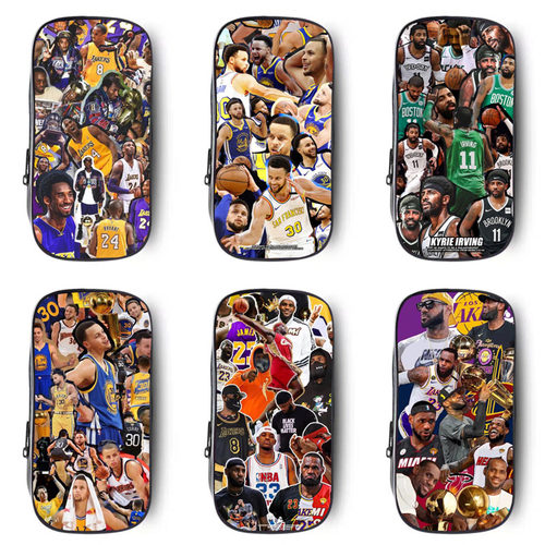 NBA欧文科比库里詹姆斯大容量高初中小学生儿童文具袋铅笔盒笔袋