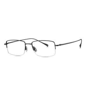 暴龙镜框男2023新款纯钛镜架BT1618商务半框超轻近视配镜
