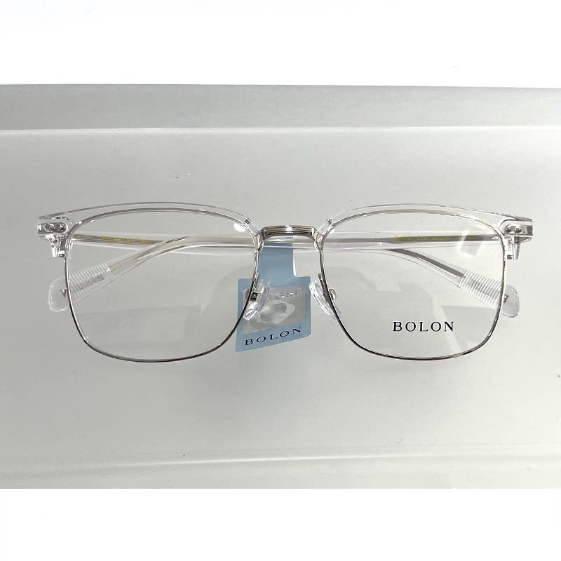 22年新款bolon暴龙眼镜近视镜架bj6093男女商务透明眉框光学镜框