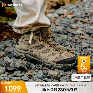 GTX户外专业防水登山鞋 男女款 防滑中高帮徒步鞋 MERRELL迈乐MOAB3