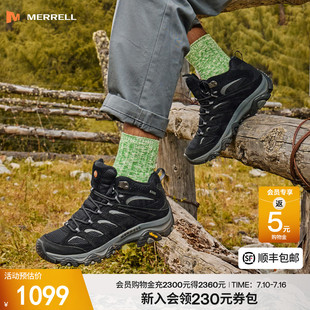 MERRELL迈乐MOAB3 男女防滑耐磨户外徒步鞋 GTX专业防水高帮登山鞋