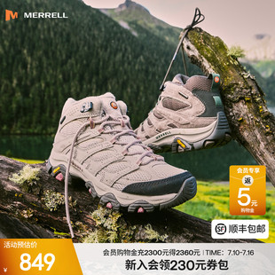 MERRELL迈乐MOAB3中高帮登山鞋 男女防水防滑户外专业运动徒步鞋