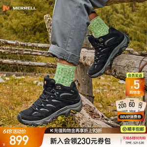 MERRELL迈乐MOAB3 GTX专业防水高帮登山鞋男女防滑耐磨户外徒步鞋