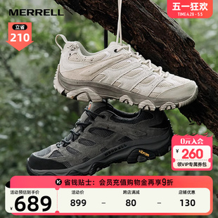 MERRELL迈乐MOAB3迈越者男女情侣户外运动徒步抓地防滑透气登山鞋