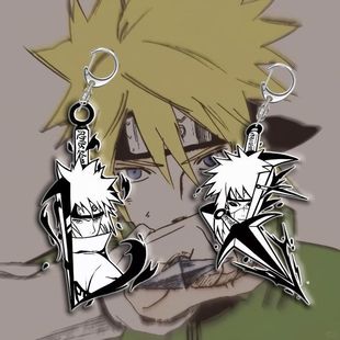 火影忍者系列青水四带波风水门周边亚克力钥匙扣手机链学生包挂件