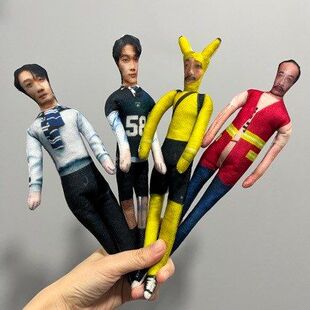 喜人奇妙夜2双高胎张兴朝高越老鼠干内置铁丝随意造型棉花娃玩偶