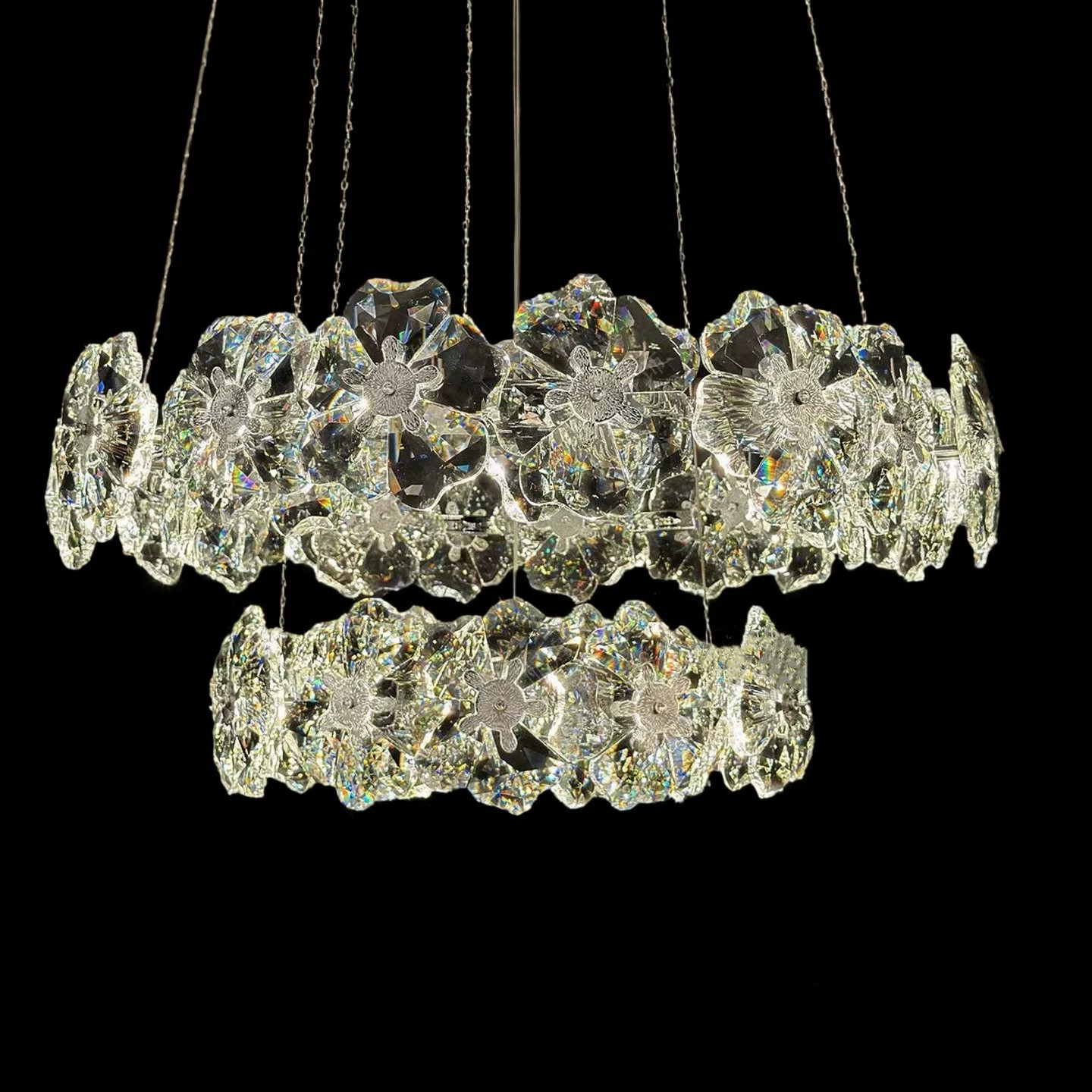 法式轻奢客厅卧室K9水晶吊灯高级