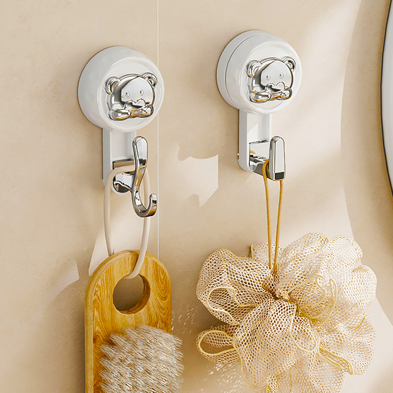 吸盘挂钩免打孔强力承重粘胶门后挂衣架厨房浴室吊钩无痕钩子粘钩