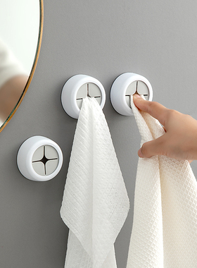 日式创意毛巾架免打孔收纳挂钩厨房抹布塞挂架擦手巾洗碗巾置物架