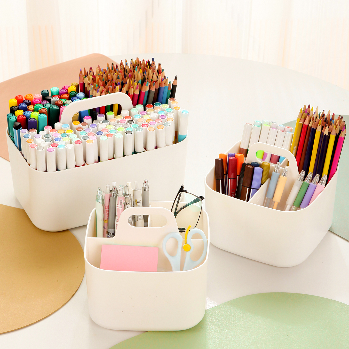 桌面文具收纳盒大容量笔筒
