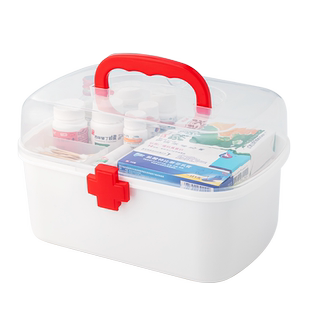 医药箱家庭装学生宿舍大容量储物箱小型药物药品收纳盒家用小药箱