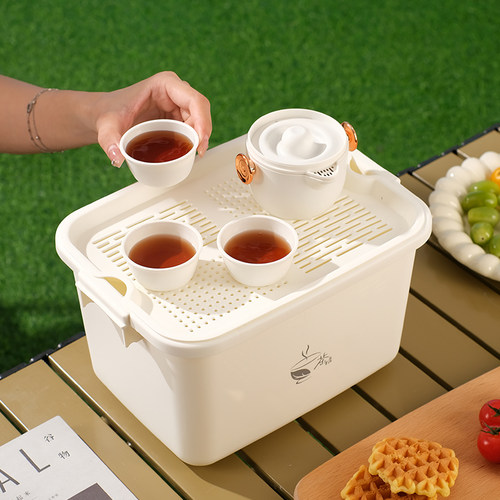户外旅游露营茶具整理盒