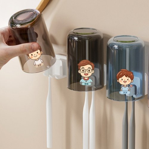 牙刷置物架免打孔漱口杯刷牙杯